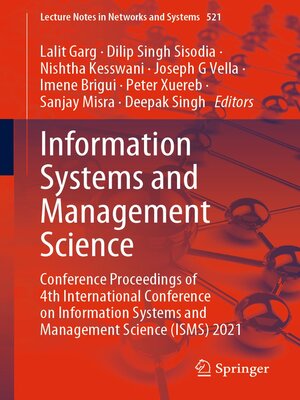 cover image of Information Systems and Management Science